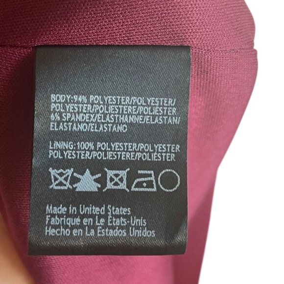 BHLDN Deep Red Evening Dress Size 16 Wine Holiday Formal - Picture 13 of 15
